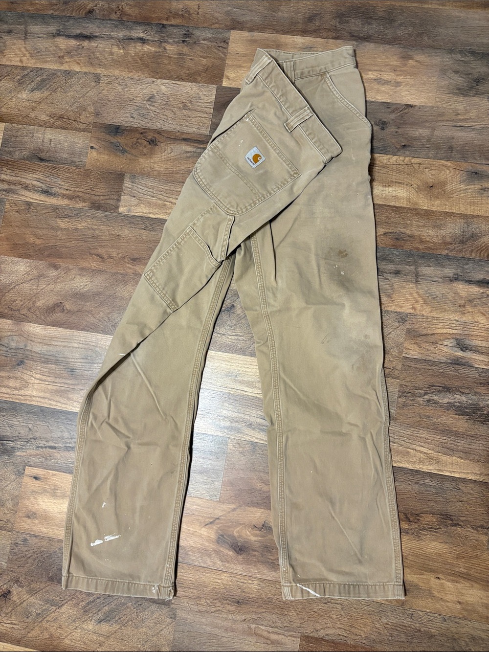 Carhartt Men's Tan Canvas Cargo Work Pants